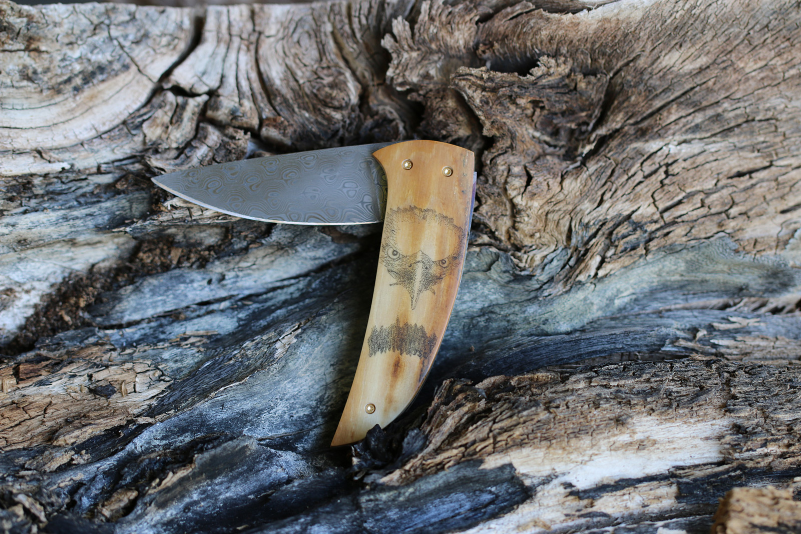 JSC Knife #311(b) - Scrimshaw Eagle